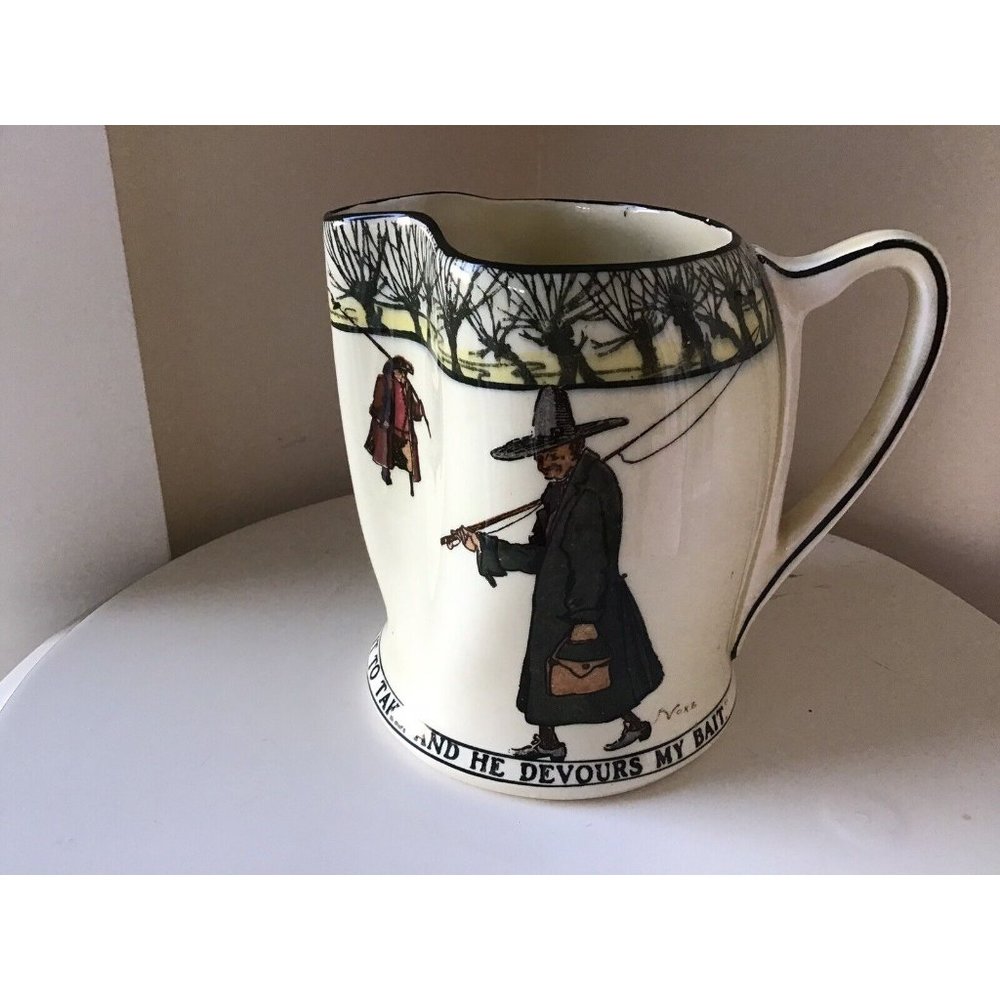 Royal Doulton Isaac Walton Ware Fisherman Jug. Circa 1910
